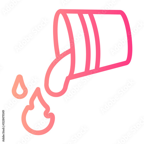 Water Bucket gradient icon