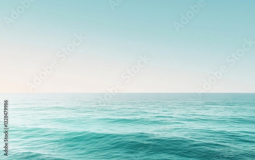 Wallpaper Mural A calm ocean gradient background. Featuring soft seafoam green, light turquoise, and white with smooth transitions Torontodigital.ca