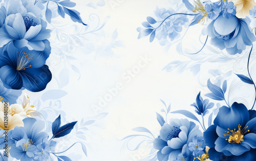 Vintage floral texture art background

