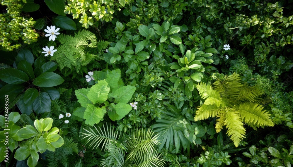 Lush greenery mosaic from above nature aerial photography vibrant forest top-down view plant diversity Lush greenery mosaic from above nature aerial photography vibrant forest top-down view plant diversity