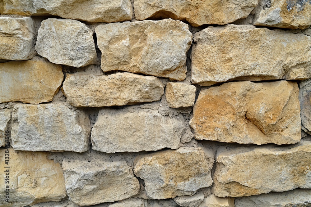 Sandstone wall fragments with rough Sandstone wall fragments with rough