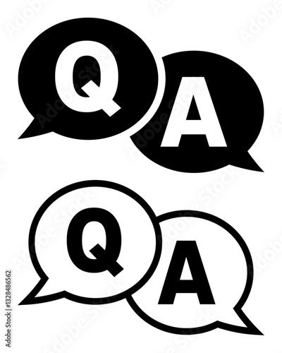 Q&Aのアイコン 黒