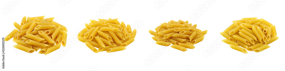 Pile of Penne Pasta, Cut Out Set Pile of Penne Pasta, Cut Out Set