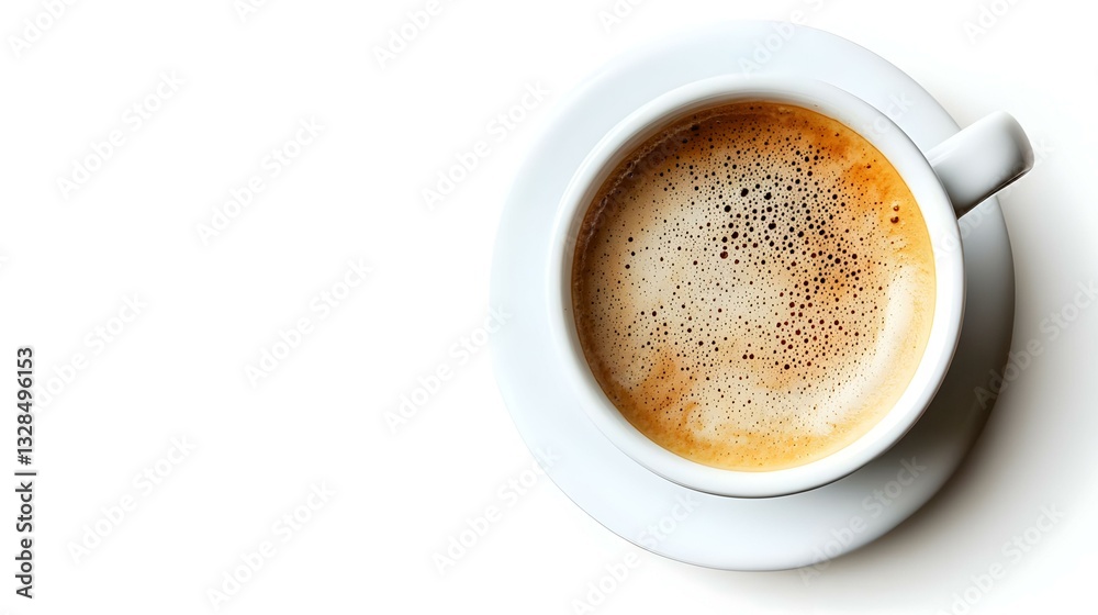 coffee in a white cup isolated on white coffee in a white cup isolated on white