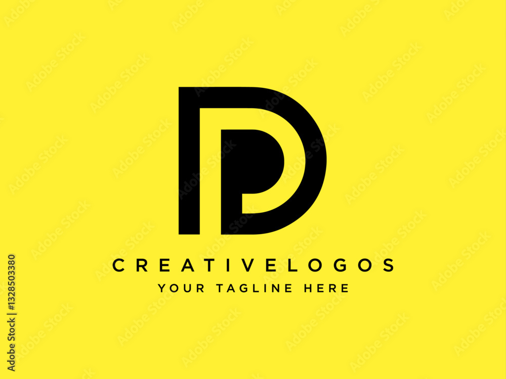 Obraz premium creative letter d logo design. vector illustration
