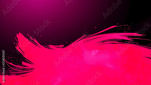 Colorful Abstract Background - Vibrant Pink Brushstroke Pattern with Modern Artistic Design