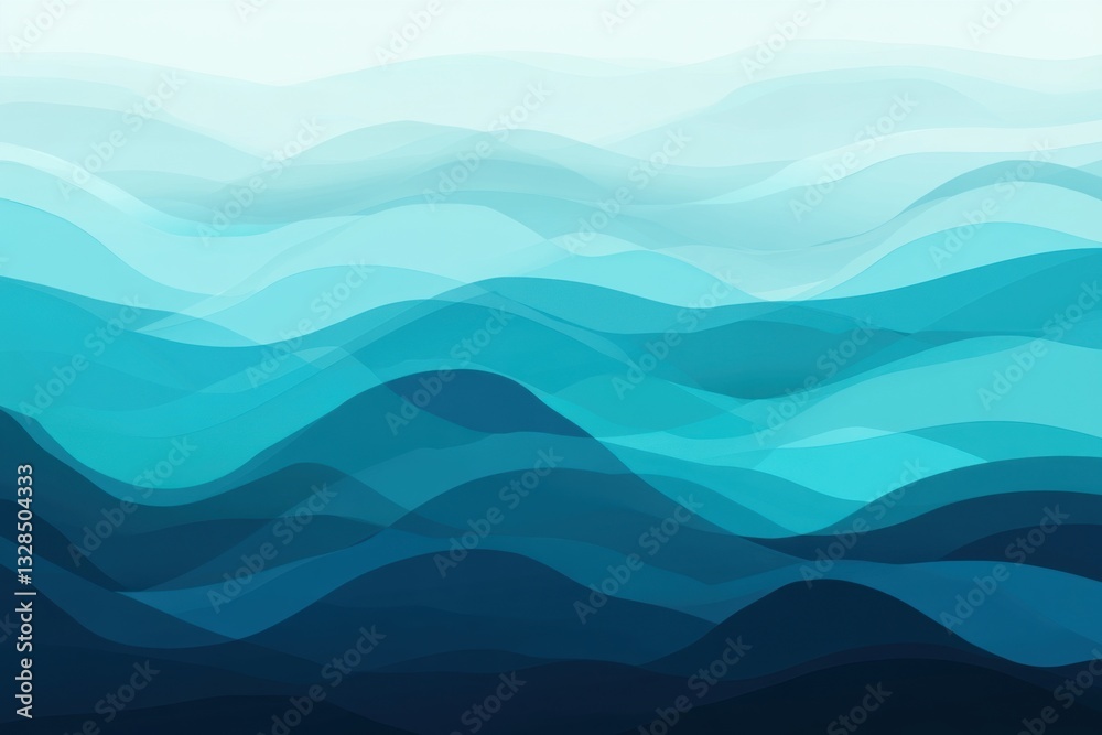 A deep ocean abstract gradient background. Featuring marine-inspired blue tones A deep ocean abstract gradient background. Featuring marine-inspired blue tones