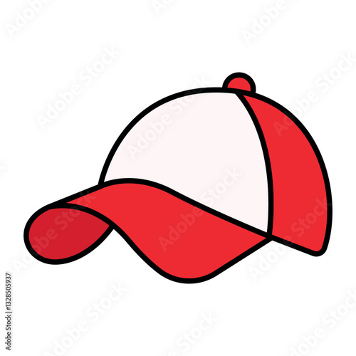 cap sign symbol vector flat icon	