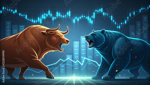 Stock Market Bull vs Bear – Trading, Finance & Investment Trends