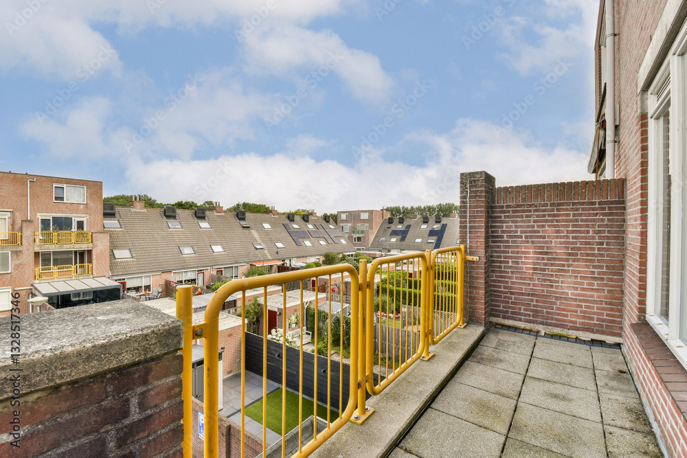A scenic balcony view showcasing residential buildings against a backdrop of a cloudy sky, highlighting urban architecture and outdoor spaces. A scenic balcony view showcasing residential buildings against a backdrop of a cloudy sky, highlighting urban architecture and outdoor spaces.