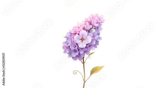 Elegant Lilac & Pink Blossom Arrangement: Serene Pastel Floral Decoration in Springtime