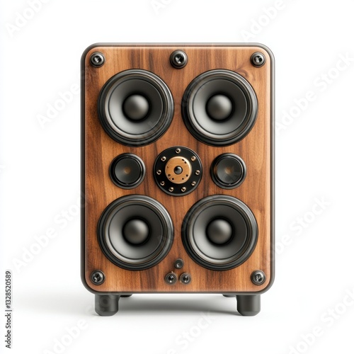 High fidelity Wooden Speaker System with Multiple Drivers and Rich Audio Premium Sound Quality Home Theater Audio Equipment
