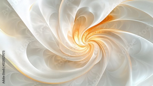 Abstract golden ratio-inspired fractal pattern, elegant and futuristic