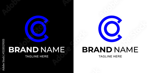 Creative CO Letter Logo with Abstract, Illustration, Design Inspiration, Vector, Icon