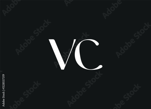VC letter logo design and initial logo design