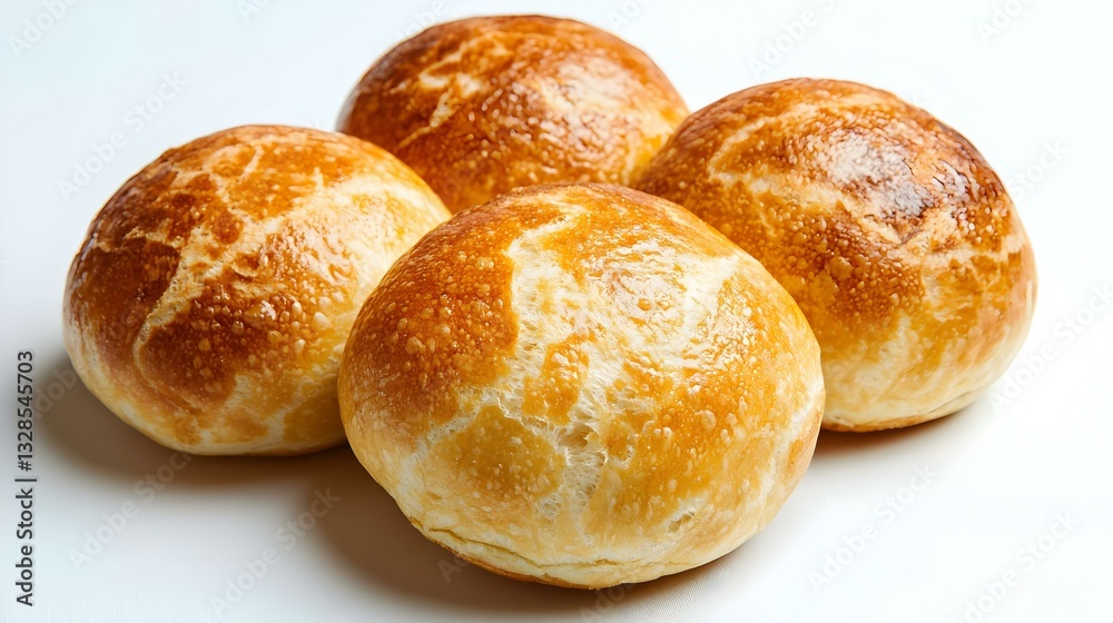 Freshly baked round Bread isolated on white Freshly baked round Bread isolated on white