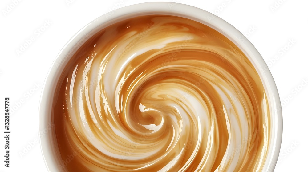 Hot coffee cappuccino latte in white cup Hot coffee cappuccino latte in white cup