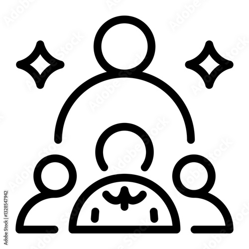 This Leadership icon is suitable for Business, Business Operation, etc