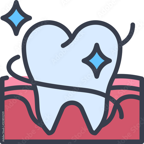 Dental floss icon