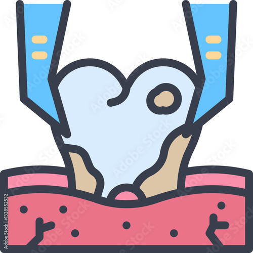 Tooth extraction icon