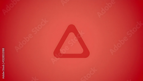 Red Triangle Shape: Minimalist Design and Abstract Artwork Vector for Modern Branding and Logo Graphics