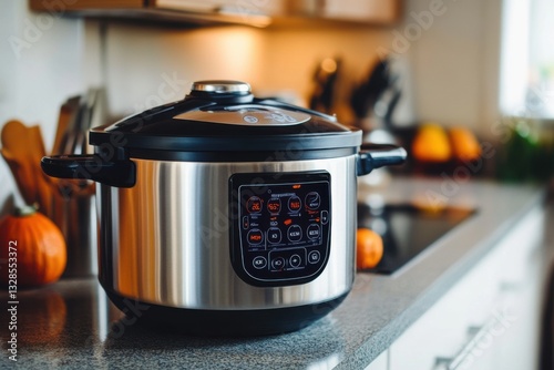 Modern Digital Pressure Cooker with Multilingual Interface