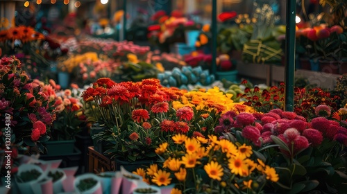 Wallpaper Mural Flowers for sale in garden centre, Augsburg, Bavaria, Germany Torontodigital.ca