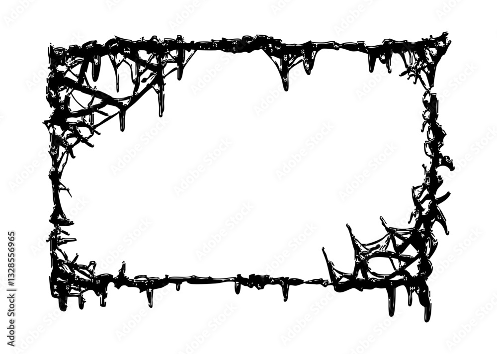 Horror Gore Border Frame Vector Design Asset Horror Gore Border Frame Vector Design Asset