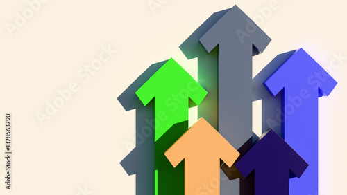 green and red arrow ups