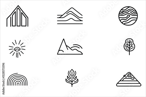 Obraz na płótnie set of vector icons w salonie