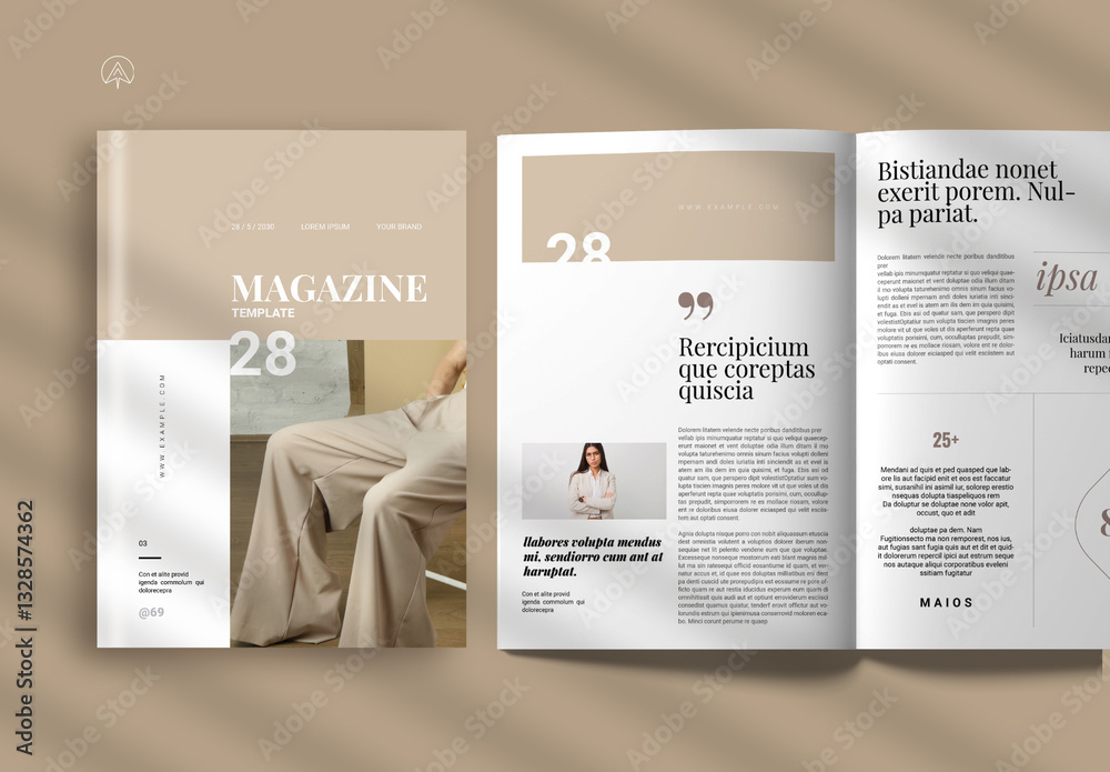 Portfolio Magazine Template Stock Template | Adobe Stock