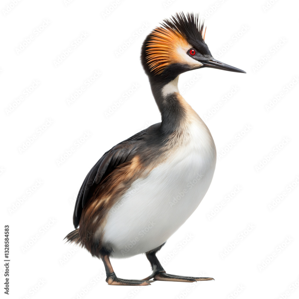 Obraz premium Eared Grebe AI Generated Image