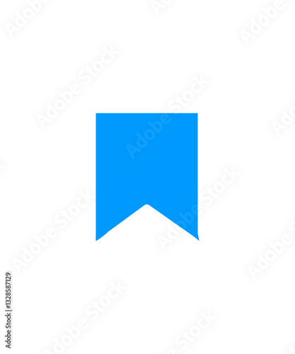 Bookmark icon filled with blue