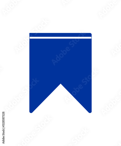 Bookmark icon filled with blue