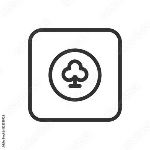 Spade Circle Icon - Modern Simple Flat Vector for Web and Mobile