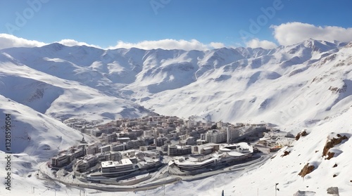 Sierra Nevada Spain Ski resort.generative.ai