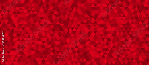 Pattern of triangular. Dark red random seamless background