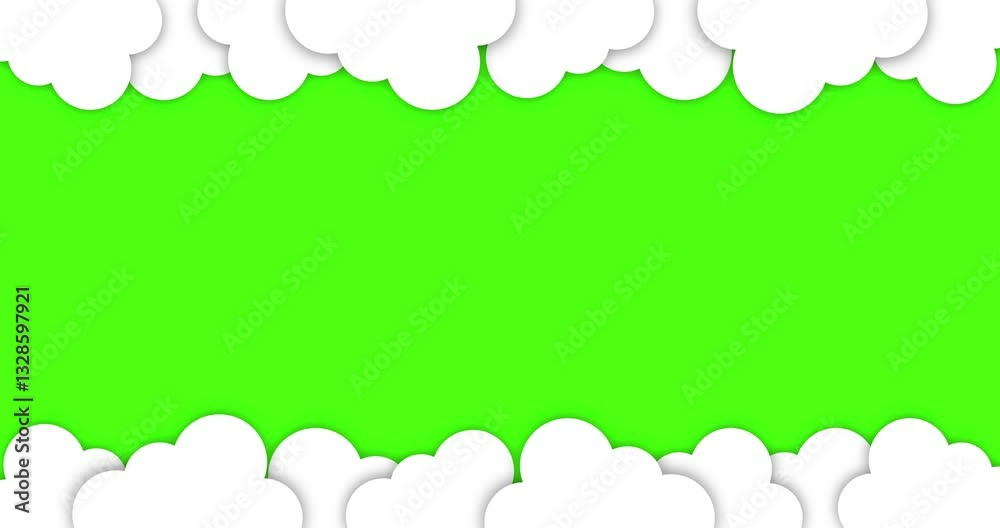 abstract green background with cloud