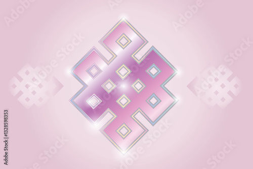 Endless eternity knot vector illustration	
