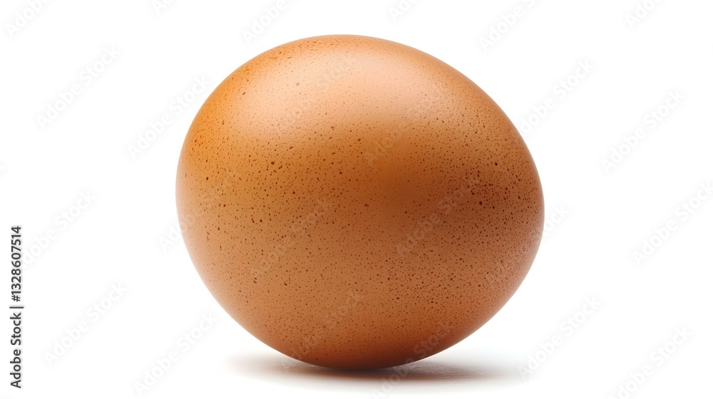 Brown chicken egg isolated on white background Brown chicken egg isolated on white background