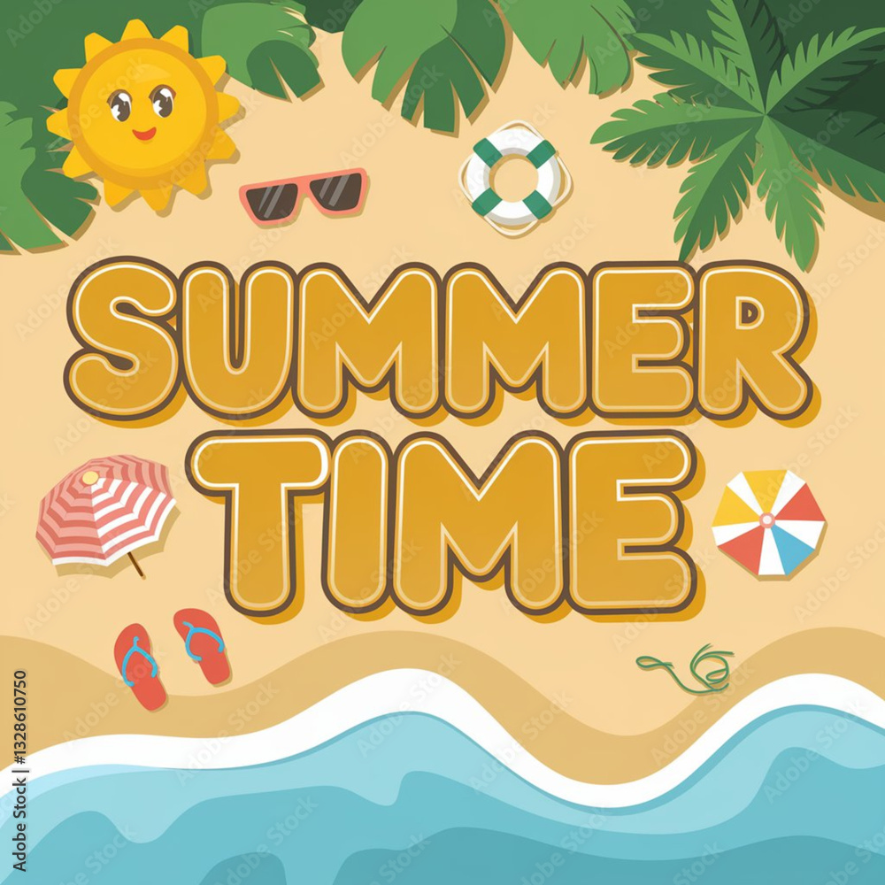 Naklejka premium Summer Time