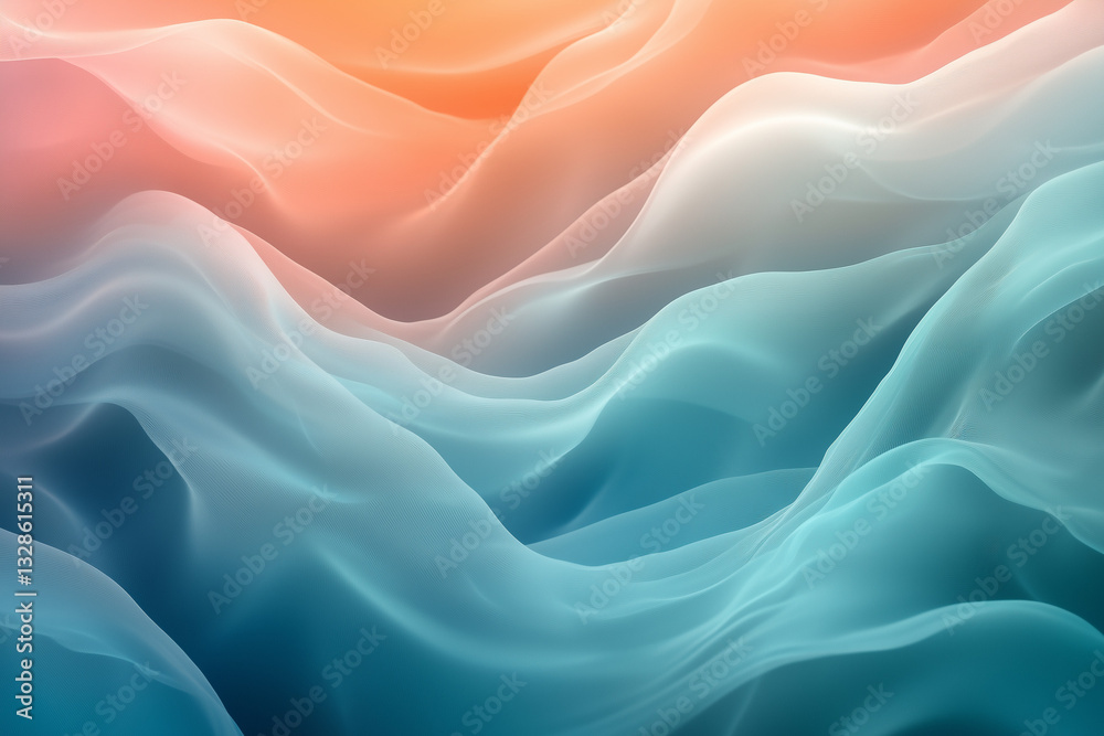 Obraz premium Gradients and gentle blur effects are used in this abstract depiction of time passing to show movement and change.