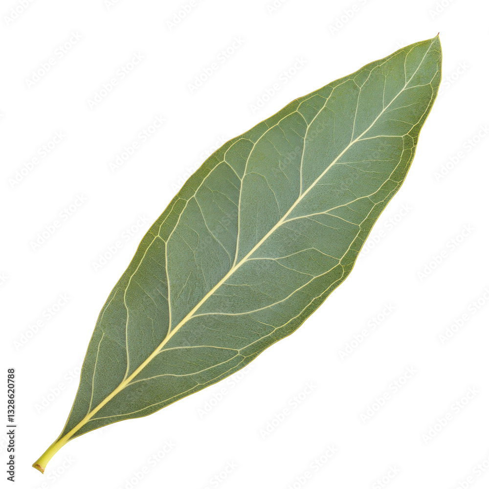 Obraz premium eucalyptus leaf isolated on white or transparent background