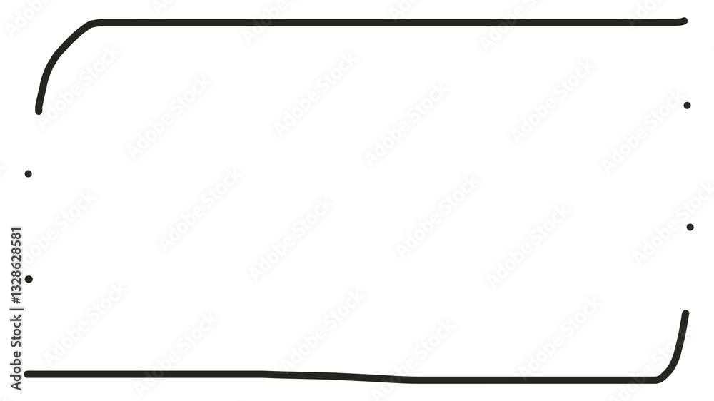 The frame is formed by the lines and dots that envelop the edges. The frame is formed by the lines and dots that envelop the edges.