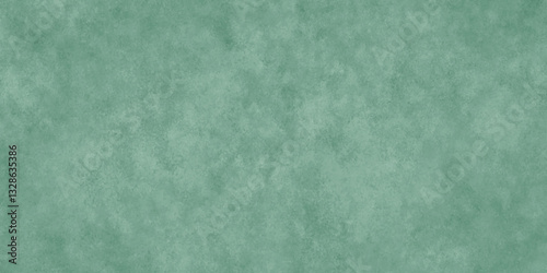 Abstract Elegant dark green background with mottled vintage texture in old fancy background design, texture of colored parchment paper.	