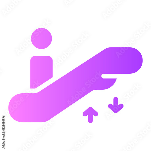 escalator Gradient icon