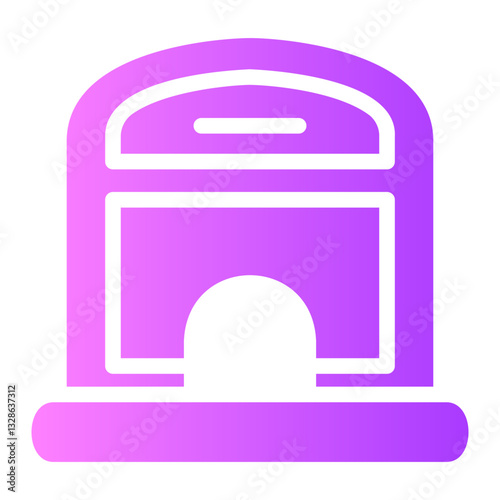 ticket office Gradient icon