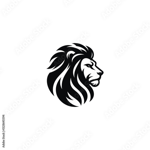 lion head icon, Logo Template