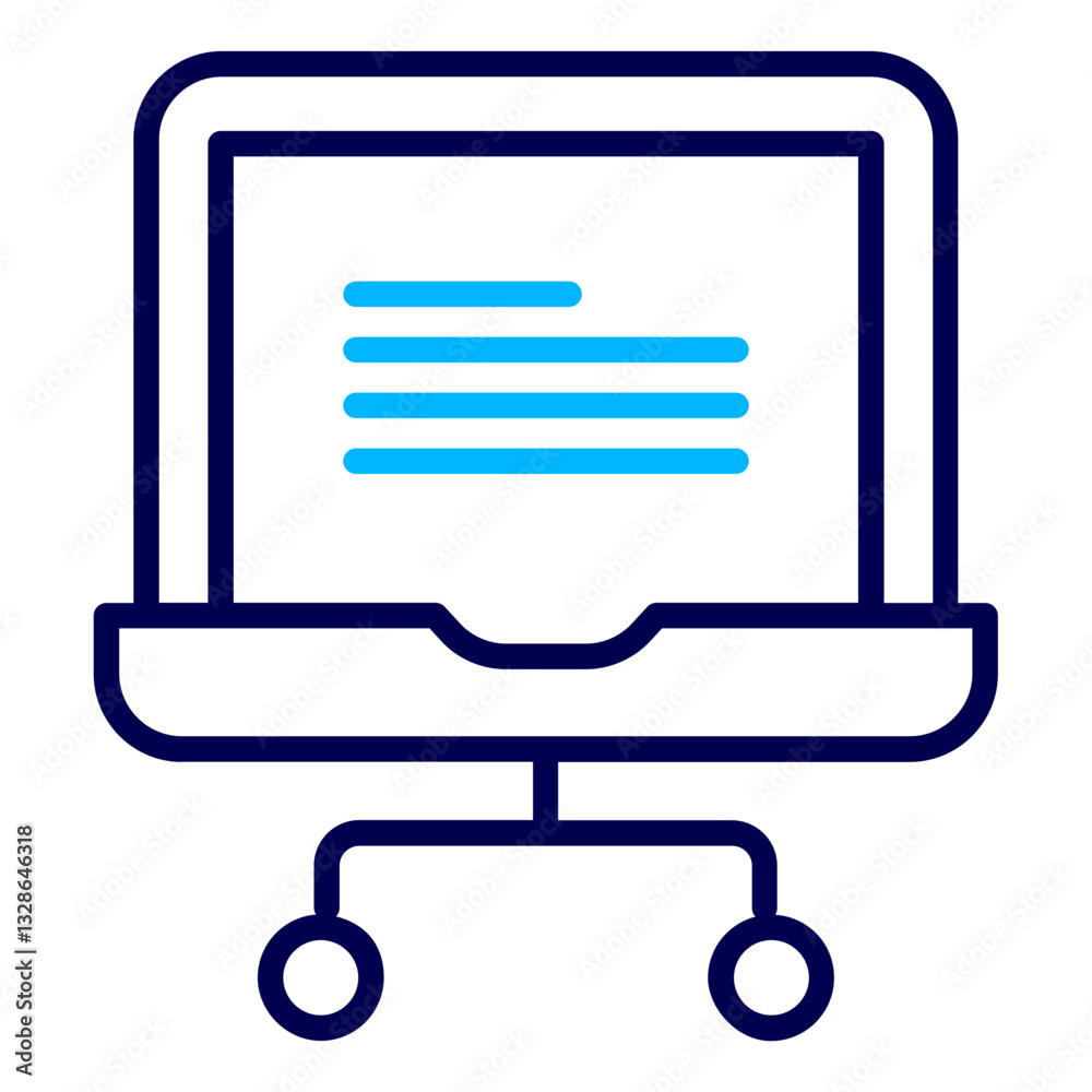 Laptop Computing Outline Color icon Laptop Computing Outline Color icon