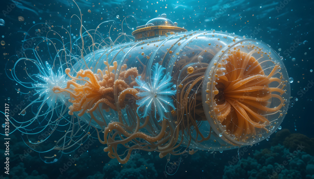 Oceanic Submarine: A Bio-Luminescent Voyage Oceanic Submarine: A Bio-Luminescent Voyage